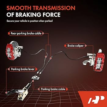 A-Premium Rear Passenger Side Parking Brake Cable Assembly